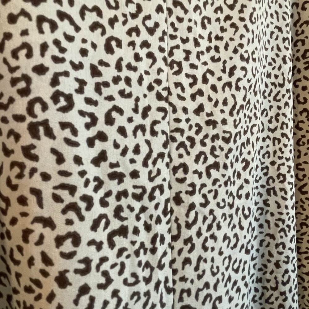 SHEIN Animal Leopard Print Jumpsuit M Lightweight Wide Leg Adjustable Boho Flowy